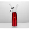 Batidor de Crema de Acero Inoxidable de 500ml Espumador de Leche Café Cold Brew Té con Leche Pistola Decoradora Espumador de Leche Comercial de Aluminio de 1L