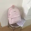 Mochila Linda de Estrellas 2025 Estilo Nuevo Bolso para Mujer Moderno Tendencia Estudiante Viaje Diario Mochila Casual Gran Capacidad Mochila Escolar