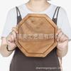 Bandeja de té de madera maciza, bandeja de madera de nogal con troncos enteros, bandeja de taza de té de madera para el hogar, bandeja de té pequeña y sencilla, bandeja para juego de té