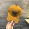 Gorra de béisbol para niños estilo callejero, versión coreana, con efecto desgastado, rota, ala ancha, bordado tridimensional, unisex, sombrero para protección solar