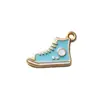 Accesorios para joyería DIY transfronterizos al por mayor zapatillas de lona vintage colgantes de goteo de aceite pulseras hechas a mano collares aleación colgantes pequeños