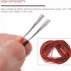 Cable de Lámpara de un Solo Color Rojo y Negro de 2 Pines, Cable de Núcleo de Cobre Puro para Lámpara de 22 AWG 20 AWG 18 AWG