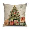 Cross-border novo Natal fronha alce cartoon impressão decoração de férias sofá sala de estar travesseiro almofada atacado