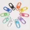 Chaveiro de cor de tinta explosiva, fivela de porta de tinta, fivela universal, liga colorida DIY, fivela de cachorro, acessórios de ferragens para bagagem