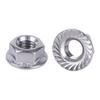 Tuerca Hexagonal con Brida Hexagonal Externa Dentada de Acero Inoxidable 304 Superficie Cilíndrica Hexagonal Antideslizante