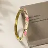 Pulsera Vintage de Jadesita Estilo Chino Nuevo Transfronteriza con Esmalte Cloisonné y Gotas de Aceite, Pulsera de Joyería de Mano Versátil de Lujo Ligero