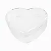 Caixa de armazenamento transparente em formato de coração plástico PS de grau alimentício Ferrero Rocher chocolate doce de Natal presente caixa de coração para nail art