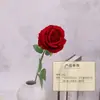 Rosa Artificial Única Retro Flor Falsa Hogar Sala de Estar Mesa de Comedor Mesa de Café Flor de Seda Decoración de Boda Arreglo de Pared Arte Floral