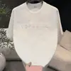 Camiseta de Verano Transfronteriza Nuevo Estilo Tie-Dye con Relieve Manga Corta para Hombre Alta Calidad Moda Tendencia Casual Versátil Cuello Redondo Manga Media