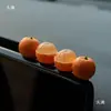 Naranja Grande, Gran Suerte Adornos de Coche de Naranja Pequeña, Decoraciones Naranjas para Pantalla del Tablero del Coche