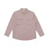 Camisa de Manga Longa para Trabalho Masculina Estilo Retro Japonês Versátil com Gola Jaqueta Tendência Outono 2026 Juventude
