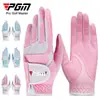 Luvas de golfe PGM, femininas, feitas de fibra ultrafina e material Lycra, com grânulos antiderrapantes, disponíveis para atacado do fabricante