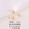 Acessórios de joias semiacabados no atacado material metal cravejado zircônia Pingente de coração pingente para colar pulseira brincos diy