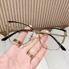 Gafas Anti Luz Azul para Mujer 2023 Otoño Nuevo Montura de Gafas Ojo de Gato Marco de Mariposa de Metal Marco Negro Dorado/Dorado Rojo/Plata Azul