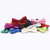 Estilo coreano cor sólida dos homens Silver Point Bow Tie sul-coreano de seda casamento Bow Tie Dress Business Bow