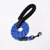 Correa Reflectante para Perro de Alta Resistencia de 1.5M, Mango Antideslizante Acolchado de Esponja, Correa de Nylon Resistente al Desgarro, Cuerda de Tracción Anti-Tirón para Perros Pequeños, Medianos y Grandes, Seguridad Nocturna 8 Colores Disponibles