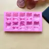 Molde para Assar Chocolate de Gatinho, Coelho, Ursinho Pooh, Molde para Gelatina, Pudim, Bandeja de Gelo DIY, Resistente a Altas Temperaturas, Cozível no Vapor