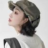 Sombrero Octagonal para Niños Estilo Yu Shuxin para Primavera, Verano y Otoño, Nuevo Moda Versátil Adelgazante Facial Ala Pequeña Enrollable Boina de Artista