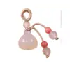 Colgante de Ágata Natural Accesorio del Año del Caballo Cristal de Loto Colgante Mini Pequeño Accesorios para Pulsera DIY