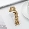 Adequado para iwatch Apple Strap Five Beads Solid Steel Strap Stainless Steel Universal Watch Strap Huawei Samsung Strap
