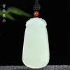 Atacado de fábrica imitação de Jade Hetian Jade Branco lótus sentado Guanyin pingente Mongólia Exterior ciano claro Bodhisattva pingente colar de jade