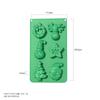 Molde para Bolo de Natal Atacado do Fabricante para Cozinha Doméstica, Resistente a Altas Temperaturas, Fácil de Limpar, Molde de Silicone de Grau Alimentício para Assar