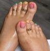 Unhas dos Pés Mais Vendidas na Europa e América, Linhas de Cores Dopamina de Moda de Alta Qualidade, Unhas de Uso Clássico Francês Atacado