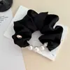 Faixa de Cabelo Pérola Retrô Francesa para Mulheres, Alta Elasticidade e Corda de Cabelo Durável, Faixa de Cabeça com Ponta de Bola, Faixa de Cabeça Elástica Elegante