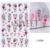 Pegatinas de Uñas para el Día de San Valentín Transfronterizas Calientes 3D Estéreo Carta de Amor Carta de Amor Labios Sexys Globo Pegatinas para Uñas