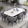 Rock Plate Light Luxury Storage Mesa de Jantar e Cadeira Combinação Pequeno Apartamento Moderno Simples Mesa de Jantar Doméstica Pequena Mesa Redonda Mesa de Jantar e Cadeira