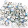 Acessórios de cabelo atacado novo borda de conta de cristal furo na conta quadrada acessórios para joias diy pulseira de contas soltas acessórios para brincos