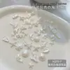 Abalorios para Uñas con Forma de Estrella de Mar y Concha Aurora Serie Océano Concha Resina Accesorios para Uñas DIY Decoración de Uñas Portátil