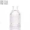 Garrafa de Aromaterapia de Vidro com Padrão Vertical Romano 50ml100ml Difusor de Rattan sem Fogo Garrafa Vazia para Fragrância de Hotel