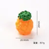 Colgante Llavero 3D Fruta Realista Grande Shangding con Durian, Mangostán, Pitahaya y Mango para Manualidades DIY