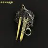 Espada Antiga Famosa Espada Shang Wang Diyi Versão Mini Arma de Metal 9cm Chaveiro de Liga