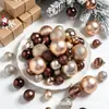 Bolas de Natal 3/4/5cm/6cm Pacote Misto Conjunto de 10 Peças Decoração de Natal Bola Colorida Bola de Plástico Revestida