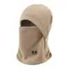 Máscara de Ciclismo, Aquecedor de Pescoço, Chapéu Integrado, Capuz à Prova de Frio e Vento, Revestimento Quente de Fleece para Homens e Mulheres, Bicicleta Elétrica, Proteção Facial para Outono e Inverno