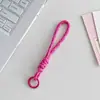 Cordão para Celular Dopamina Chaveiro Colorido para Câmera Corda de Pulso Anti-perda para Bolsa de Garrafa d'Água Cordão Curto Trançado para Celular