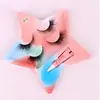 2 Pares de Cílios Postiços Diagonais para Mulheres, Haste Transparente, Cílios de Linha Fina e Macia, Estilo Natural Realista, Cola para Cílios Postiços em Forma de Estrela