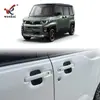 Adecuado para Mitsubishi 25-26 Delica Mini Tazón Exterior de Puerta Modificado Parche de Marco Decorativo Electrochapado Cubierta Protectora