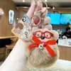 Colgante Auténtico de Bola de Pelo Korubi Lindo Perrito de Dibujos Animados con Gafas Llavero de Peluche Muñeco de Máquina de Garra Adorno de Regalo