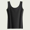 Camisola Regata Sem Costura de Seda Gelo Feminina Sem Bojo Estilo Novo 2025 Base Interna Ondulada Branca Sem Bojo Estilo Fino de Verão