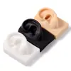 Modelo de oreja simulada transfronterizo, modelo de oreja humana de silicona suave, accesorio para la oreja, pantalla y herramienta de práctica para perforaciones de oreja