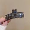 Pinza Metálica con Diamantes Completos Pinza Elegante para el Cabello Pinza de Tiburón Antideslizante Pinza Grande de Lujo Ligero para Cola de Caballo Accesorios para la Cabeza Venta al por Mayor