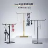Lenço de seda bolsa de lenço suporte de exibição em T suporte de exibição de joias para colar aço inoxidável loja de roupas armazenamento de gravata chapéu