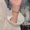 Quatro Novos Braceletes de Bambu Estilo Chinês Bracelete Esmaltado Presente para Namorada Estilo Chinês Estilo Antigo Bracelete Branco de Bambu