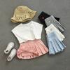 Vestido de Verão para Menina Saia Curta Estilo Western de Bebê Infantil Personalizado Tendência Marca Estilo Coreano Amor Versátil Saia Plissada Saia de Princesa