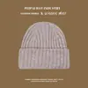 Gorro Estilo Coreano para Otoño e Invierno, Cálido y Engrosado, Gorro de Lana a Prueba de Frío para Mujer, Gorro de Punto Engrosado de Doble Capa de Color Sólido para Hombre, A Prueba de Frío y Protege Orejas