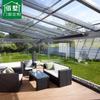 Fábrica de Aleación de Aluminio Foshan Villa de Jardín Solario Terraza Insonorizada Habitación con Toldo Habitación de Cristal Aislada Exterior