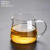 Taza de justicia de vidrio engrosado, resistente al calor, bandeja de té transparente de alta gama, colador de té, dispensador de agua para té de alto borosilicato.